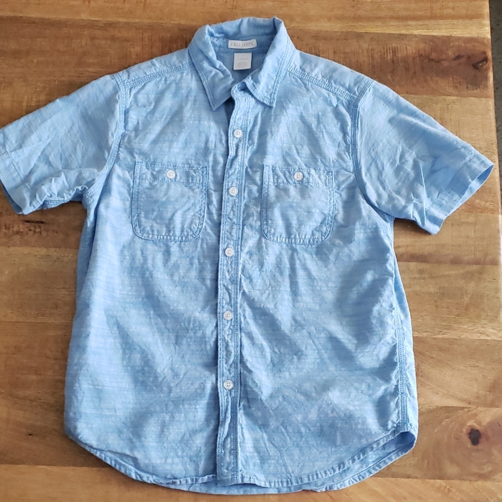 Boys size L(12/14) short sleeve button down EUC
